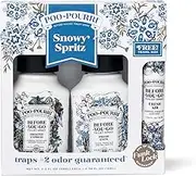Poo~Pourri Toilet Spray, Snowy Spritz Holiday Value Set, 3 Pack includes 2 Poo~Pourri 2 Oz + 10mL, Gift Set