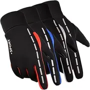 [PAMINGONO] Gloves for Men Women Touchscreen Anti Waterproof Hiking Cycling Gloves
