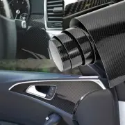 5D Glossy Car Auto Film Vinyl Carbon Interior Fiber Stickers Wrap Decoration D (for: Porsche)