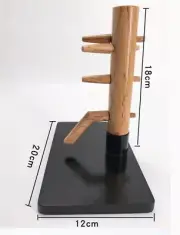 Miniature Chinese Wing Chun Stake Wooden Dummy Martial Arts Table Display Decor