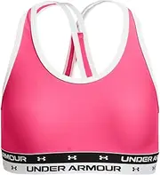[Under Armour] Girl's Crossback Solid Sports Bra