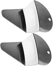 CLISPEED 2pcs Fan Shaped Cake Server Spatula Stainless Steel Lifter for Effortless Cake Pizza and Pastry Transfer Kitchen Tool for Home Parties and Events
