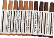 HAWILLOSCH 10Pcs Furniture Touch Up Markers Repair Pens for Wood Multi Color Furniture Repair Supplies Scratch Remover for Home and Office Use