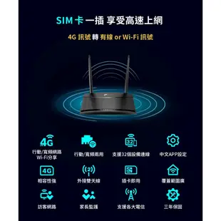 (現貨)TP-Link TL-MR100 300Mbps 4G LTE Wi-Fi無線網路分享器(SIM卡/隨插即用)