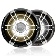 Fusion 8.8" 330W Sports Marine Speakers w CRGBW LED - Chrome