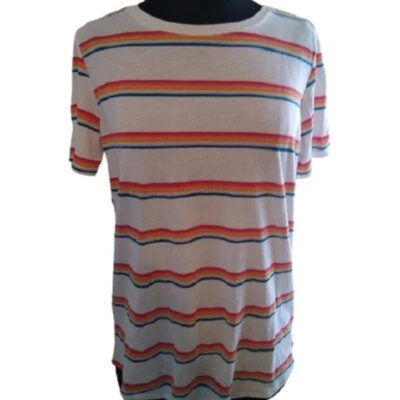 PINK Victoria's Secret Striped Ring Tee Shirt, Size Medium