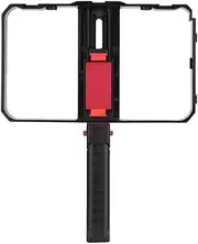 Portable Phone Video Rig Handheld Phone Stabilizer Cage with Phone Holder 3 Cold Shoe Mounts Handle for Xs/Xs Max/XR/X/8 for Multicolor368 with Handle