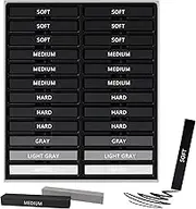 24PCS Compressed Charcoal Sticks Graphite Sticks Drawing Charcoals Soft Medium Hard Artist Sketching Art Drawing Supplies for Sketch Shading Pencils Charcoal Sticks Charcoal Drawing Sketching Set