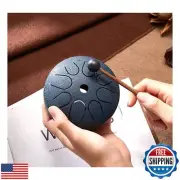 WangMo Steel Tongue Drum: 4.5 Inch 8 Notes Handpan Drum with Mallets, Music B