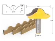2-1/4" Diameter Ogee Groove Router Bit - 1/2" Shank - Yonico 18137