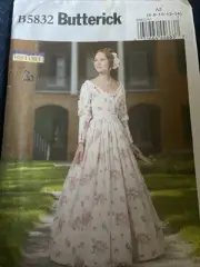 Dress Cottagecore Costume 6 8 10 12 14 Butterick B5832 Sewing Pattern Victoriain