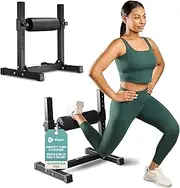 Lifepro Bulgarian Split Squat Stand Max- Durable, Stable, & Lightweight Single Leg Squat Stand - 7 Adjustable Roller Heights & Comfortable Padding for Extended Comfort While Training