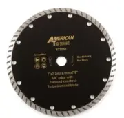 7" Turbo Diamond Blade 5/8 Arbor with Diamond Knockout Circular Saw Blades 8600