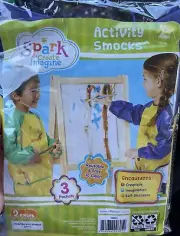 Spark Create Imagine Activity Smock Kids Pocketed Apron, 2 Count