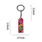 Back To The Future keyring Marty McFly Hover Board Keychain Time trave
