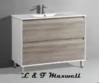 Polyurethane Gloss white Frame Vanity.Ceramic Basin,Soft Close Drawer 600-1200mm