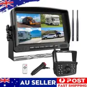 7" Digital Wireless Monitor DVR 1080P Backup Rear View Camera For Truck Car Rv