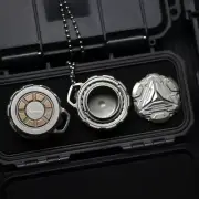 Titanium Alloy Pill Case Outdoor Waterproof Box Necklace Pendant EDC Multi-Tools