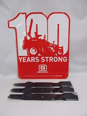 OEM Gravely Ariens 1 Set of 3 Lawnmower Mulching Blades 03367100 READ LISTING