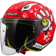 OF622 Funny II Paws Red Childrens Jet Helmet