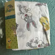 Baby Looney Tunes New Crib Sheet Bugs Bunny Tweety Bird Sylvester Tasmanian New