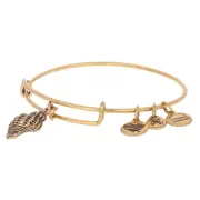 NEW Alex and Ani Conch Shell Bracelet - Gold Toned Adjustable Fit