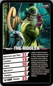 2017 DC COMICS SUPER-VILLIANS Card THE RIDDLER