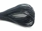 500 Meters Black Waxed Cotton Beading Cord 1mm for Bracelet Necklace