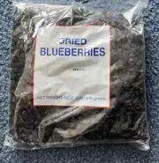 Dried Blueberries , 16 lbs / 8 x 2 pound Bags ( ONE CASE ) USA