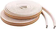 Peakloong Weather Stripping Door Seal Strip Front Window Frame Foam Adhesive Rubber Soundproof, 2 Rolls Total Length 20M, White
