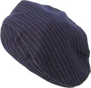 [Healeved] Restaurant Uniform Cap Kitchen Cook Hat Serving Turban Hat for Women Men Denim Material