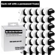 30ROLLS 62mmx100mm Shipping Label 2-3/7" x 4" Compatible Brother QL-800 DK-1202