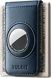 [VULKIT] Men's Magnetic Money Clip with Airtag Holder - Airtag NOT Included- Holds Up to 15 Cash or 8 Cards