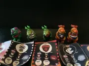 Lot Of 5 AFL Yowies Essendon Geelong Melbourne Carlton Bulldogs