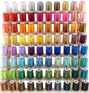 80 Spools Embroidery Thread Kit 500M Each For Janome Robison Anton