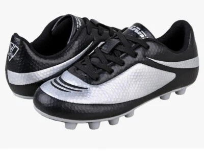 Vizari Youth Kids Infinity FG Cleats Soccer Shoes Black/Silver Size 4.5 NIB