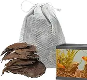 Aquariums Catappa Leaves - Natural Almond Leaves, Water Conditioner | Enhances Habitat and Stress Relief, Organic Betta Tank Leaf for Shrimps, Discus, Aquatic Pets and Adds Tannins