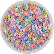 100g Resin Flatbacks Slime Accessories Clay Sprinkles Decoration for Slime Charms Filler DIY Slime Supplies Fake Candy Chocolate Cake Dessert Mud Particles Toy Scrapbook Phone Case, heart9
