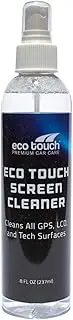Eco Touch Screen Cleaner Spray 237 ml Pump.Works great on all car GPS Screens, T.V, PC Monitors, laptops, Tablets, Smartphones, Camera and Camcorder Screens.