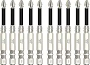 Magnetic Screwdriver Bit Set, High Hardness Super Strong Magnetic Drill Screwdriver Bits Heavy Duty Magnetic Bit Kit (10pcs-65mm)