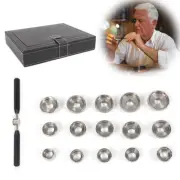 15 Dies Watch Case Back Cover Opener Advanced Meter Removal Tool Repair Kit