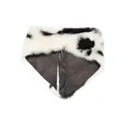 [Santoro] Santoro Trimmed Scarf ONE SIZE BLACK/WHITE