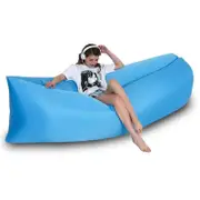 HSEXCEL Fast Inflatable Lazy Sofa Lounger Air Sofa Unicorn Bean Bag Chair Outdoor Beach Lounger Purple