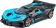 for Alloy Bugatti Car Model Sports Car Car Model Simulation Super Racing Car Flying Fire Meteor(Blue)