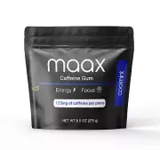 Maax Caffeine Energy Gum | 125Mg of Caffeine per Piece | Coolmint | 125 Total Pi