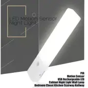 EL608 Rechargeable Infrared Motion Sensor Wall LED Night Light Torch (Warm Wh...
