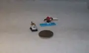 SKIER & ST. BERNARD DOG Micro Machines Miniature Figures