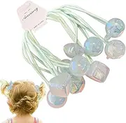 Pearl Hair Bands, Ball Bubble Ponytail Holder, Colourful Hair Bands, Elastic Hair Ropes, Elastic Hair Bracelet, Colourful Accessories for Children, Women, Girls