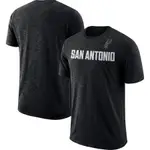 NBA 速乾 T 卹 SAN ANTONIO SPURS 【 S-3XL 】深灰色適合運動高品質 AAA 點免費貨運