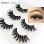 Wispy Fluttered Thick Long Eyelashes Extension False Eyelashes 3D Mink Hair